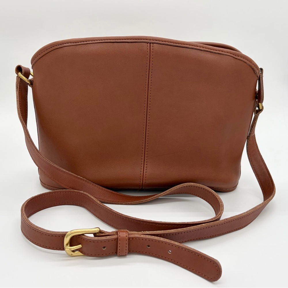 COACH Vintage (90’s)  Anderson 9976 Tan Leather Crossbody Bag -EUC - Picture 2 of 8